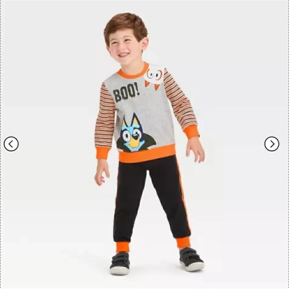 Nwt Bluey Halloween Sweatshirt ang Jogger Set